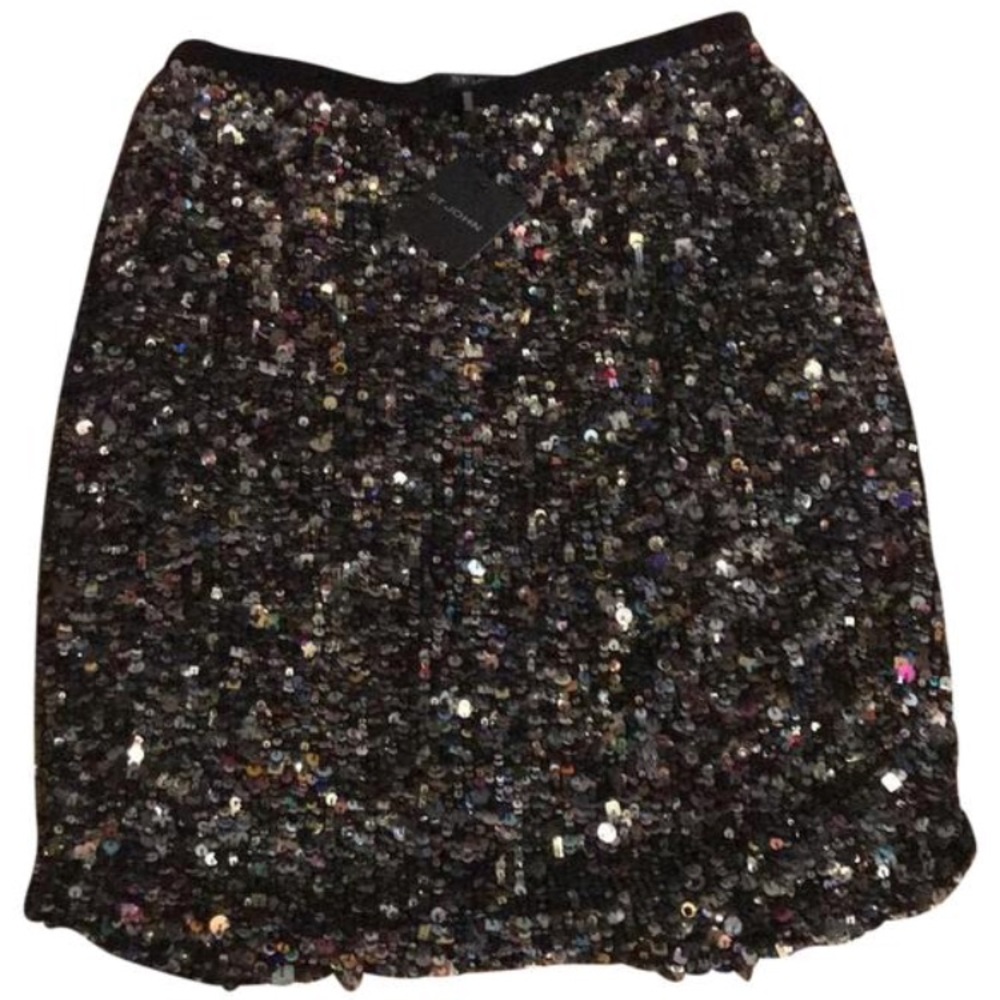 St. John Multi-Colored Sequin Skirt